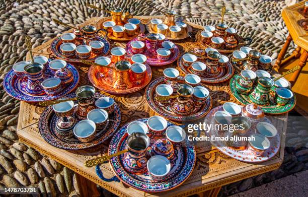 souvenirs and handicrafts in the old town of mostar, bosnia and herzegovina - mostar stock pictures, royalty-free photos & images