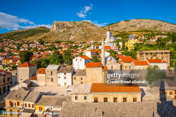fortress of mostar old town, bosnia and herzegovina - mostar stock pictures, royalty-free photos & images