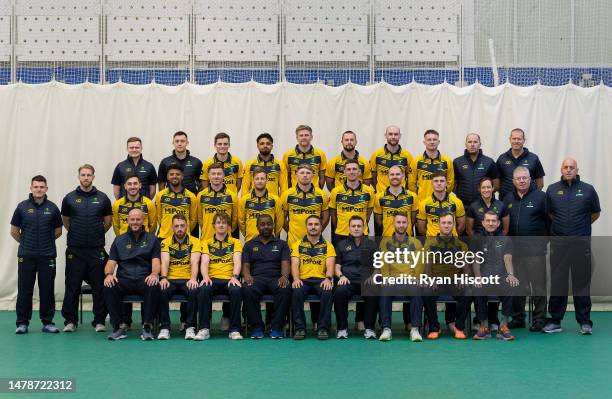 Back Row; Tom Gilpin, Assistant Physiotherapist of Glamorgan CCC, Chris Hardy, Lead Analyst of Glamorgan CCC, Andy Gorvin, Zain-ul-Hassan, Timm van...