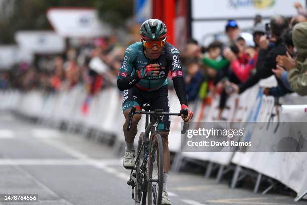 Sergio Andres Higuita Garcia of Colombia and Team BORA – Hansgrohe crosses the finish line as second place during the 32nd Gran Premio Miguel...