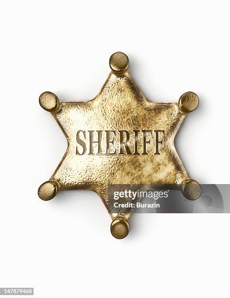 sheriff's badge - sheriff badge stock pictures, royalty-free photos & images