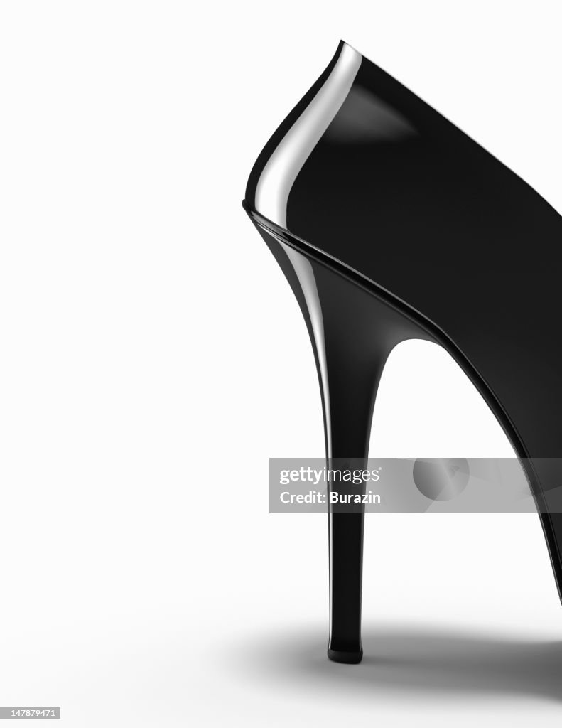 High heeled shoe