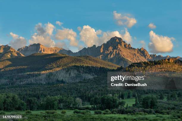 mount gebirge sneffels, colorado - ridgway colorado stock-fotos und bilder