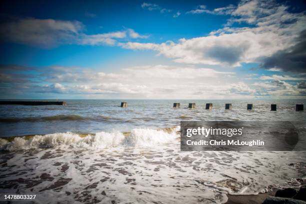 arbroath in angus, scotland - groyne bildbanksfoton och bilder