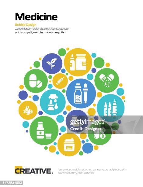 medicine related banner design for web page, headline, brochure, annual report and book cover - mortar and pestle stock illustrations