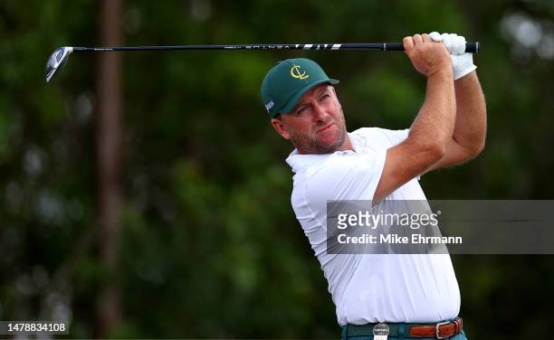 Graeme McDowell of Cleeks GC during day two of the LIV Golf Invitational - Orlando at The Orange County National on April 01, 2023 in Orlando,...