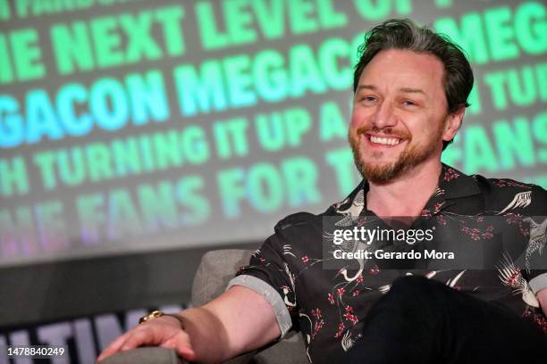 Actor James McAvoy attends MegaCon Orlando 2023 at Orange County Convention Center on April 01, 2023 in Orlando, Florida.