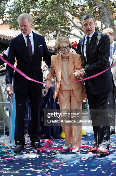 Chairman of the Board of Trustees for the Ronald Reagan Presidential Foundation Frederick J. Ryan Jr., former First Lady Nancy Reagan and Walt Disney...