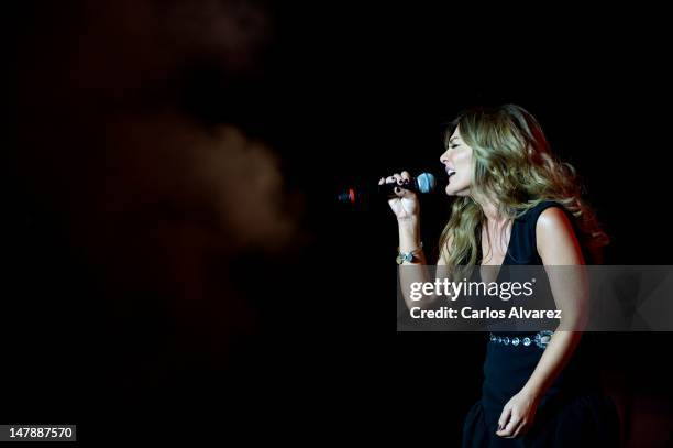 Spanish singer Amaia Montero performs on stage during Rock in Rio Madrid 2012 on July 5, 2012 in Arganda del Rey, Spain.