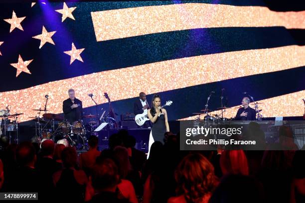 Vonzell Solomon performs onstage during the 2023 Gateway Celebrity Fight Night at JW Marriott Phoenix Desert Ridge Resort & Spa on April 01, 2023 in...