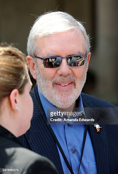 Film critic Leonard Maltin attends the grand opening of D23 Presents Treasures Of The Walt Disney Archives at The Ronald Reagan Presidential Library...