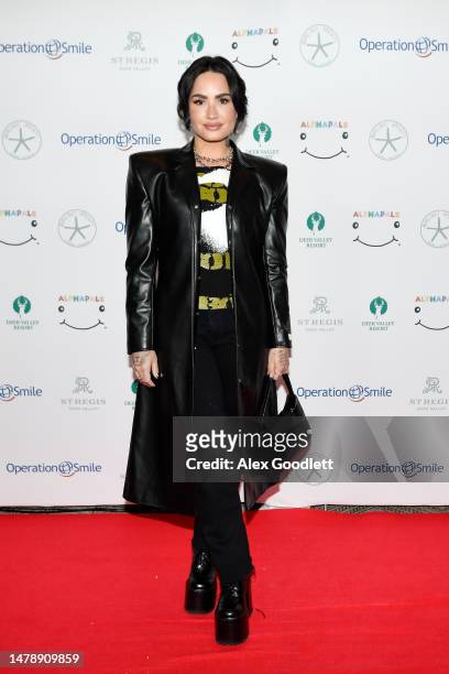 Demi Lovato attends Operation Smile's 11th annual Celebrity Ski & Smile Challenge presented by Alphapals, Barefoot Dreams and the St. Regis Deer...