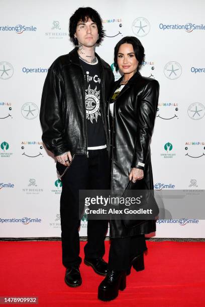 Demi Lovato and Jutes attend Operation Smile's 11th annual Celebrity Ski & Smile Challenge presented by Alphapals, Barefoot Dreams and the St. Regis...