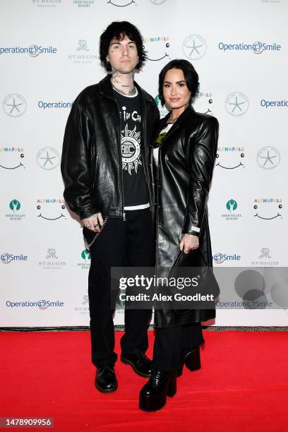 Demi Lovato and Jutes attend Operation Smile's 11th annual Celebrity Ski & Smile Challenge presented by Alphapals, Barefoot Dreams and the St. Regis...