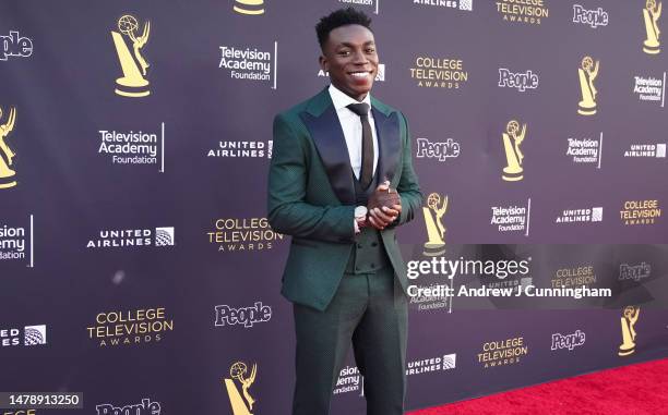 Olly Sholotan attends 42nd Television Awards at Television Academy's Wolf Theatre at the Saban Media Center on April 01, 2023 in North Hollywood,...