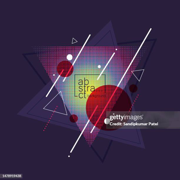 abstract background with dynamic waves - triangle percussion instrument stock illustrations