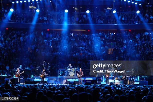 Bruce Springsteen performs at Madison Square Garden on April 01, 2023 in New York City.