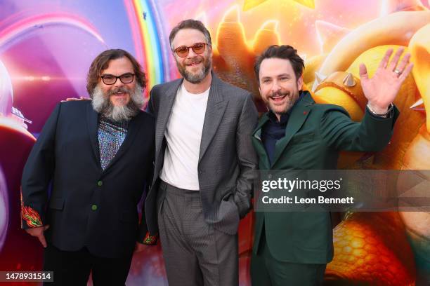 Jack Black, Seth Rogen and Charlie Day attend special screening of Universal Pictures' "The Super Mario Bros. Movie" at Regal LA Live on April 01,...