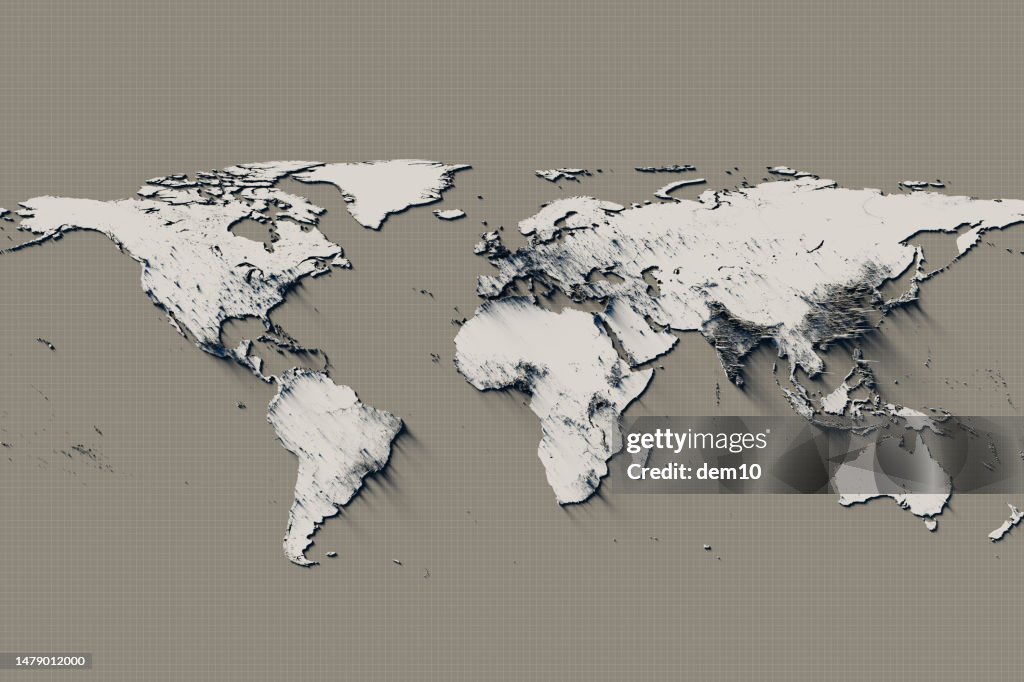 Population density illustration for Asia