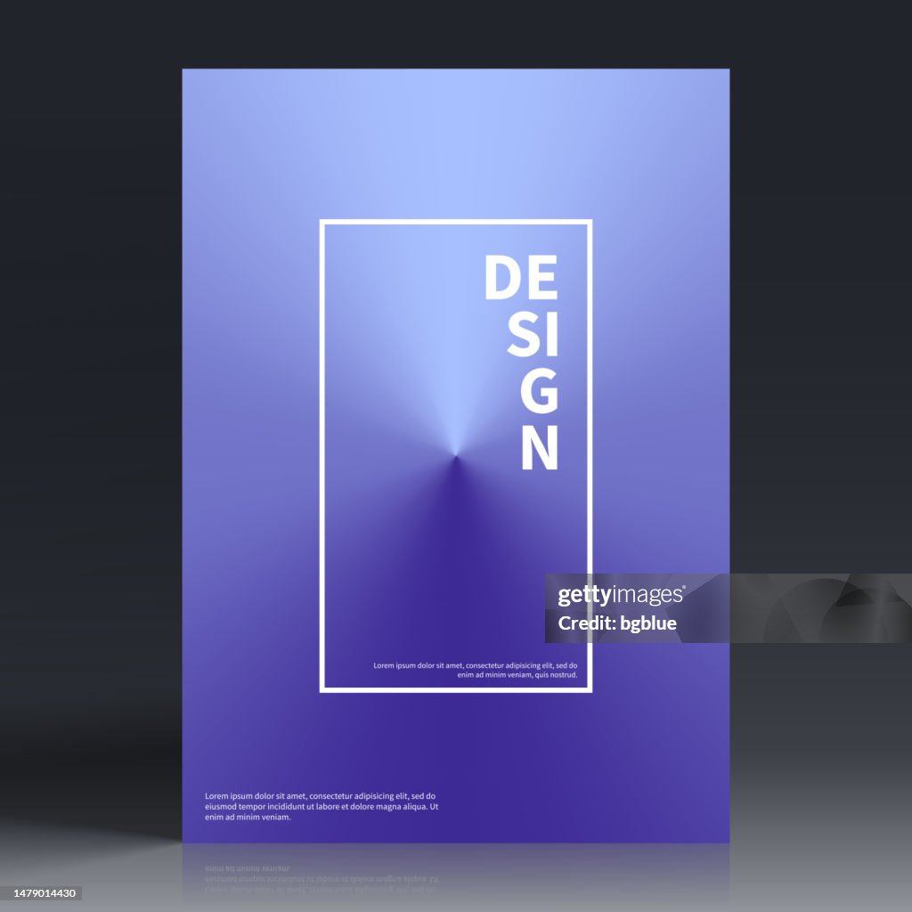 Diseño de plantilla de folleto, diseño de portada azul, informe anual de negocios, folleto, revista