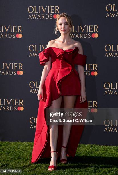 Jodie Comer attending The Olivier Awards 2023 at the Royal Albert Hall on April 02, 2023 in London, England.