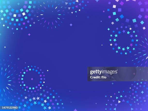 fireworks celebration independence day fourth of july party sale background - celebration stock illustrations