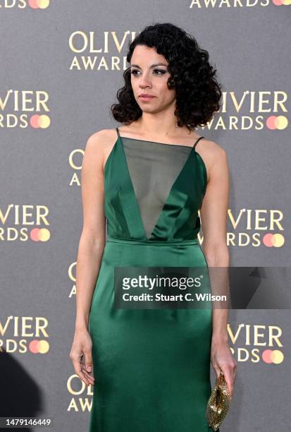 Anoushka Lucas attending The Olivier Awards 2023 at the Royal Albert Hall on April 02, 2023 in London, England.
