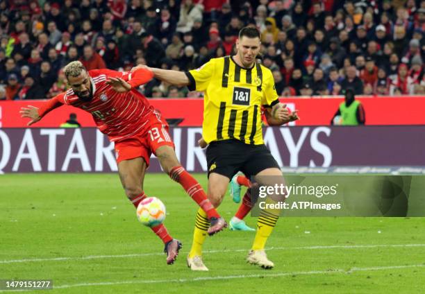 Eric Maxim Choupo-Moting of FC Bayern München in action during the Bundesliga match between FC Bayern München and Borussia Dortmund at Allianz Arena...