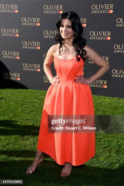 Sonali Shah attending The Olivier Awards 2023 at the Royal Albert Hall on April 02, 2023 in London, England.