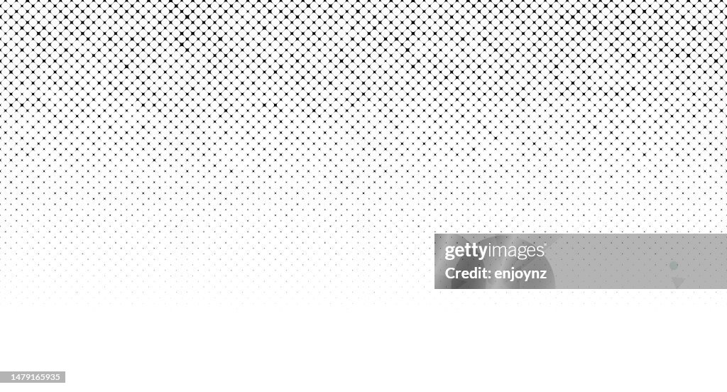 Halftone gradient pattern fade