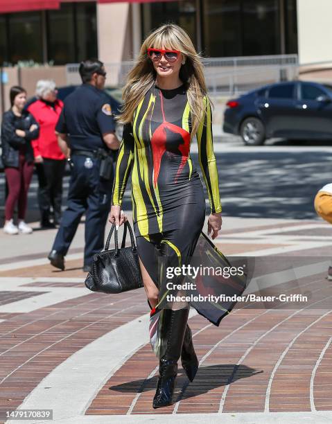Heidi Klum is seen on April 02, 2023 in Pasadena, California.