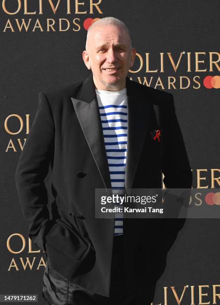 Jean Paul Gaultier attends The Olivier Awards 2023 at the Royal Albert Hall on April 02, 2023 in London, England.
