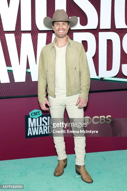 Dustin Lynch attends the 2023 CMT Music Awards at Moody Center on April 02, 2023 in Austin, Texas.