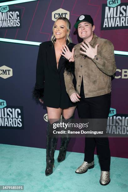 Daira Eamon and Lily Rose attend the 2023 CMT Music Awards at Moody Center on April 02, 2023 in Austin, Texas.