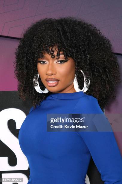 Megan Thee Stallion attends the 2023 CMT Music Awards at Moody Center on April 02, 2023 in Austin, Texas.
