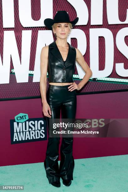 Jen Landon attends the 2023 CMT Music Awards at Moody Center on April 02, 2023 in Austin, Texas.