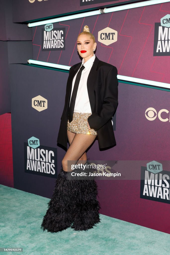Gwen Stefani attends the 2023 CMT Music Awards at Moody Center on Gwen Stefani attends the 2023 CMT Music Awards at Moody Center on