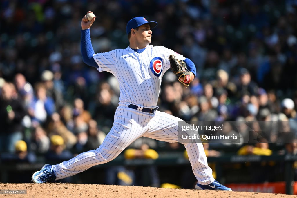 Michael Rucker Chicago Michael Rucker of the Chicago Cubs pitches against the Milwaukee ...