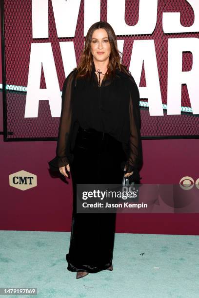 Alanis Morissette attends the 2023 CMT Music Awards at Moody Center on April 02, 2023 in Austin, Texas.