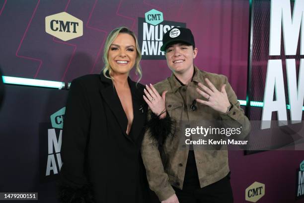 Daira Eamon and Lily Rose attend the 2023 CMT Music Awards at Moody Center on April 02, 2023 in Austin, Texas.