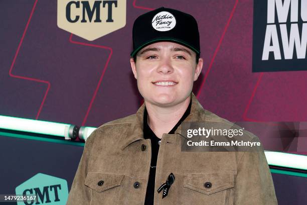 Lily Rose, wearing The Covenant School ribbon, attends the 2023 CMT Music Awards at Moody Center on April 02, 2023 in Austin, Texas.