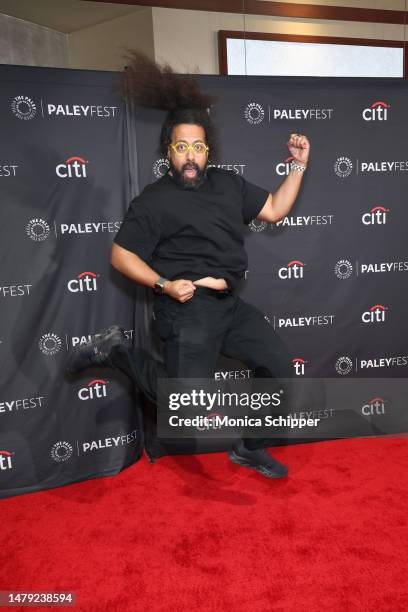 Reggie Watts attends PaleyFest LA 2023 - "The Late Late Show With James Corden" at Dolby Theatre on April 02, 2023 in Hollywood, California.