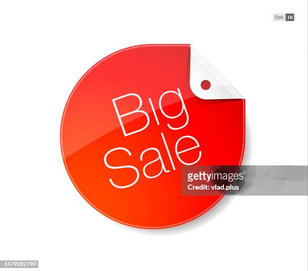 big sales label icon - big sale stock illustrations