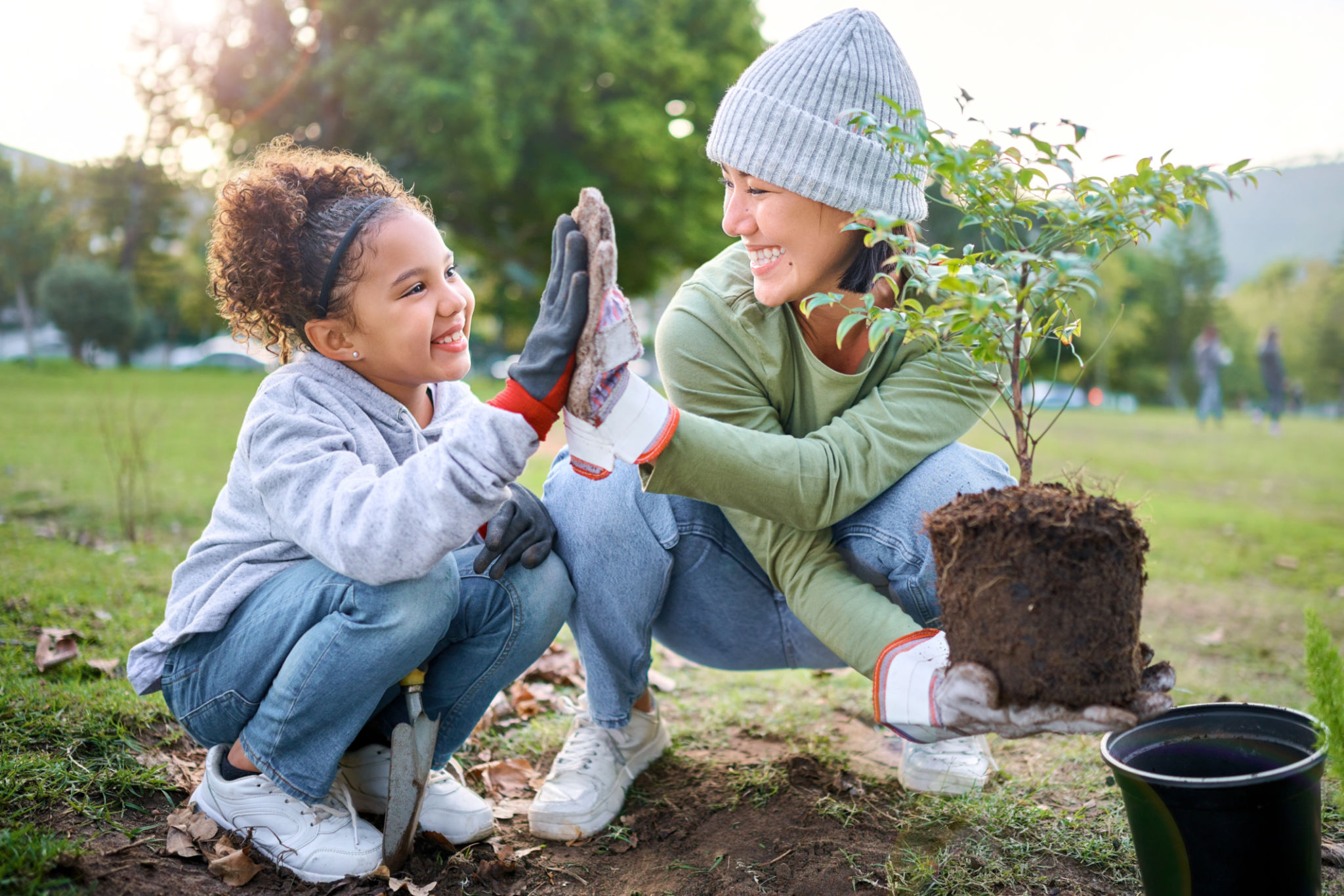 family volunteering