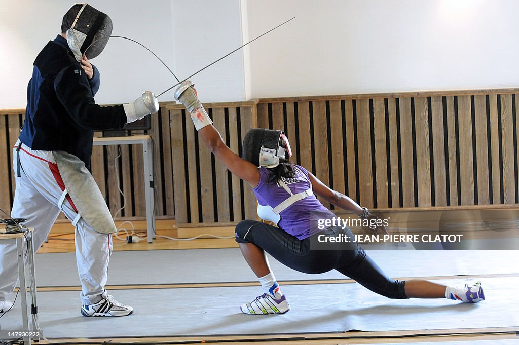 Philippe Riboud Two-time Olympic fencing champion Laura Flessel and France's... News ...