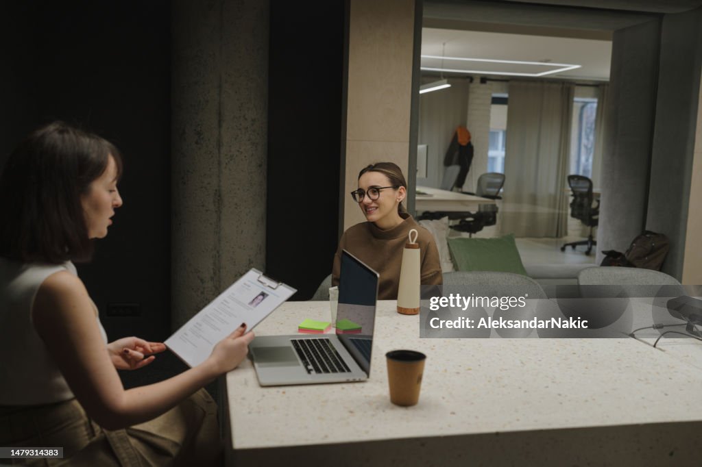 Having a job interview