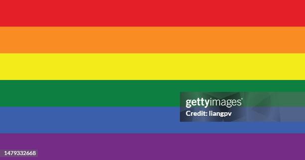 stockillustraties, clipart, cartoons en iconen met lgbt rainbow flag - regenboog