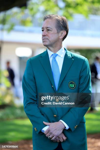 Tom Nelson of The United States member of Augusta National Golf Club and President and CEO of the Gypsum Company during the Drive, Chip and Putt...