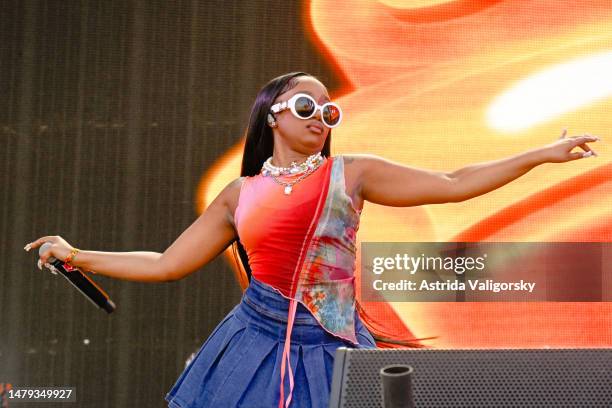 Baby Tate performs during the 2023 Dreamville Music festival at Dorothea Dix Park on April 02, 2023 in Raleigh, North Carolina.