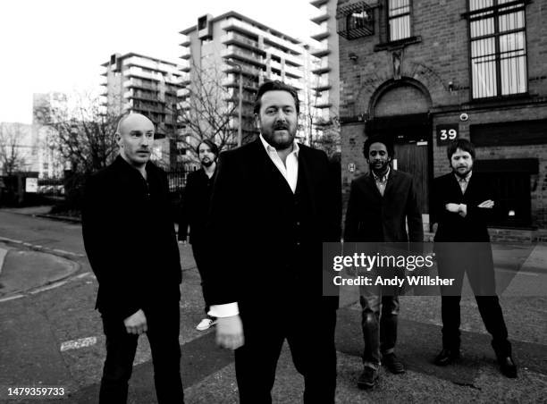 Indie band Elbow, group portraits in Manchester in 2011